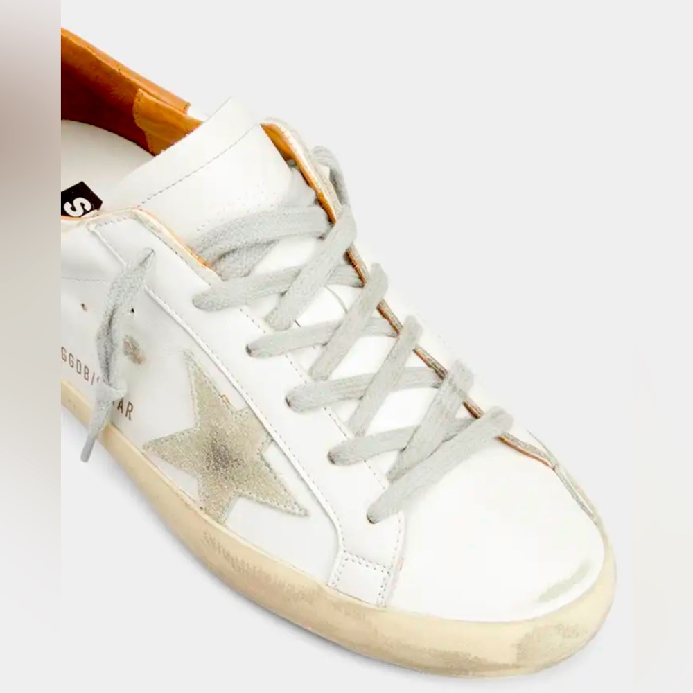 Golden Goose Superstar Bicolor Leather Low Top Sneakers